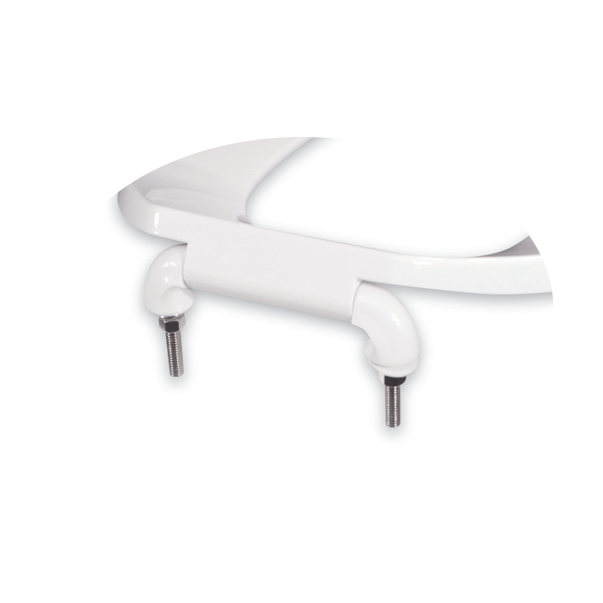 VICAR M-FLUX Commercial Elongated Toilet Seat – Stainless Steel Hinges, White