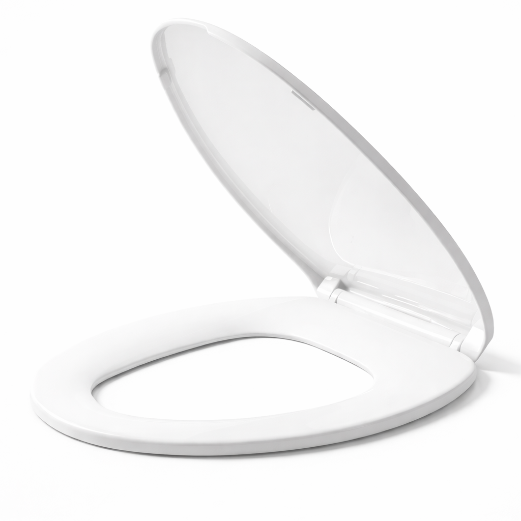 VICAR M-100 Elongated Toilet Seat – Standard Close, Closed Front, White