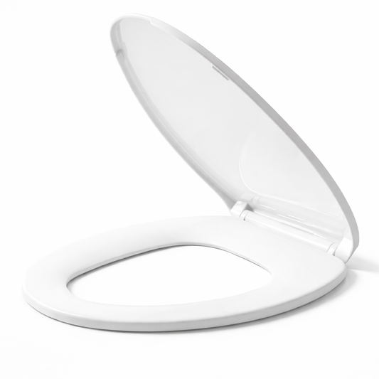 VICAR M-100 Elongated Toilet Seat – Standard Close, Closed Front, White