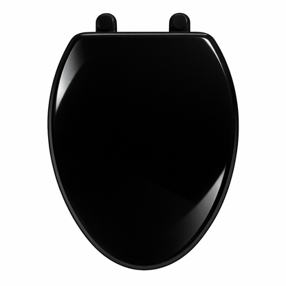 VICAR M-100 Slow Close Elongated Toilet Seat – Closed Front, Black