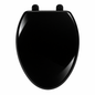 VICAR M-100 Slow Close Elongated Toilet Seat – Closed Front, Black