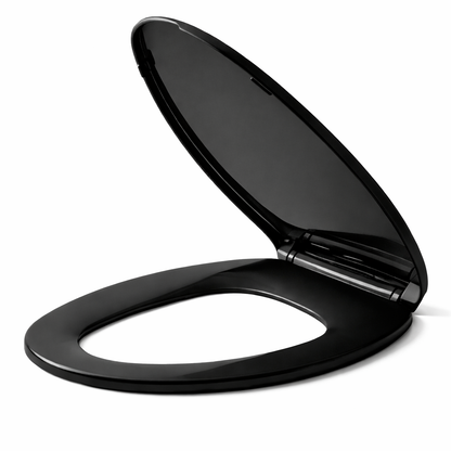 VICAR M-100 Slow Close Elongated Toilet Seat – Closed Front, Black