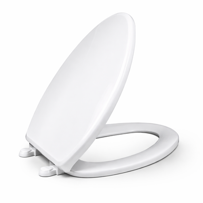 VICAR M-100 Elongated Toilet Seat – Standard Close, Closed Front, White