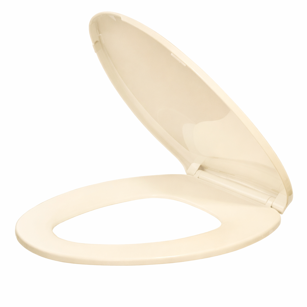 VICAR M-100 Slow Close Elongated Toilet Seat – Closed Front, Bone