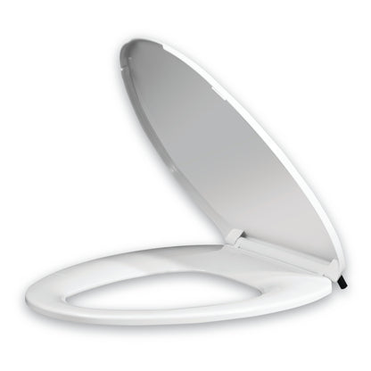 VICAR M-100 Slow Close Elongated Toilet Seat – Closed Front, White