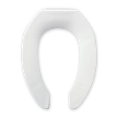 VICAR M-FLUX Commercial Elongated Toilet Seat – Stainless Steel Hinges, White