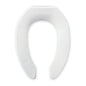 VICAR M-FLUX Commercial Elongated Toilet Seat – Stainless Steel Hinges, White